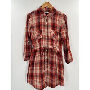 Velvet by Graham & Spencer Red Plaid Dress